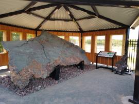 Tabular 19-ton mass of native copper recovered from Lake Superior (Lake Copper)