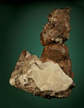 Copper, Resolute Mine, Keweenaw County, Michigan. The only known significant copper specimen from this early and short-lived fissure mine. The Resolute Mining Company presented the specimen to the Philadelphia Academy of Natural Sciences in 1867. Donor: A. Moretta. Specimen 19 cm tall. Photo by G. Robinson. (DM 30948)