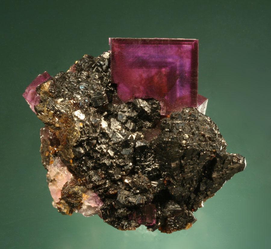 Fluorite, Sphalerite, Annabel Lee Mine, Hardin County, Illinois